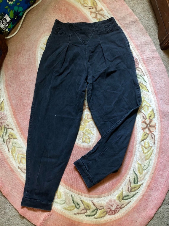 Amazing 1980’s vintage Bugle boy black jeans Womens s… Gem