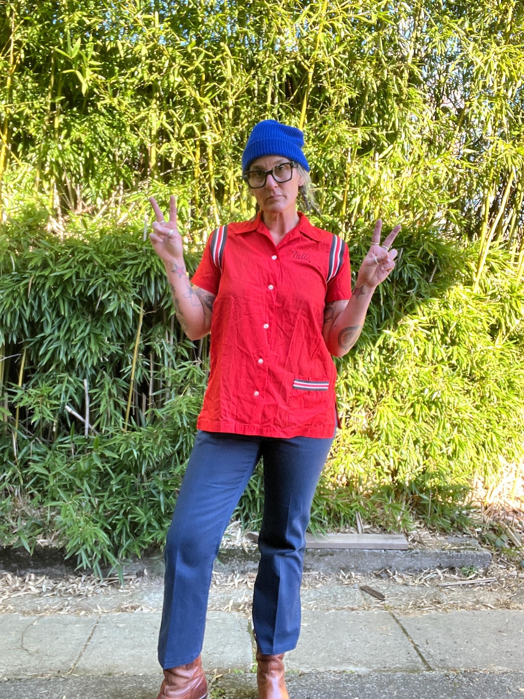 Hilton 1960's Vintage Bowling Button up Shirt Men's or Women's