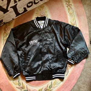 1980’s vintage HOOZ on 1st bar Hartwell nylon bomber jacket unisex size large/xlarge