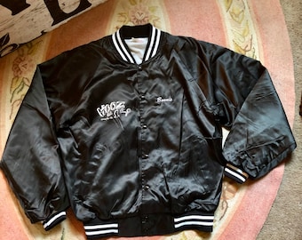 1980’s vintage HOOZ on 1st bar Hartwell nylon bomber jacket unisex size large/xlarge