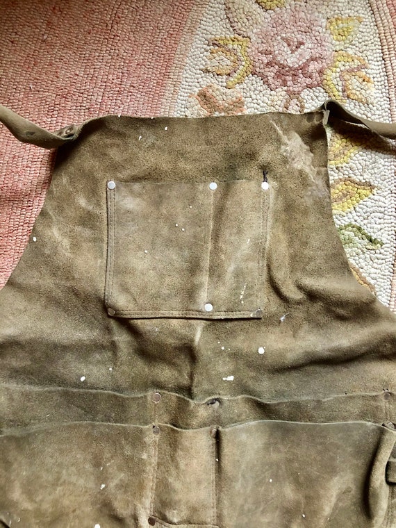 Super rad 1940’s vintage leather/ rawhide painter… - image 2