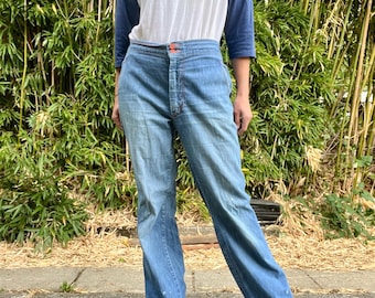 Wrapid Transit Wrangler 1970’s vintage flare bootcut jeans men’s or women’s size 36/32