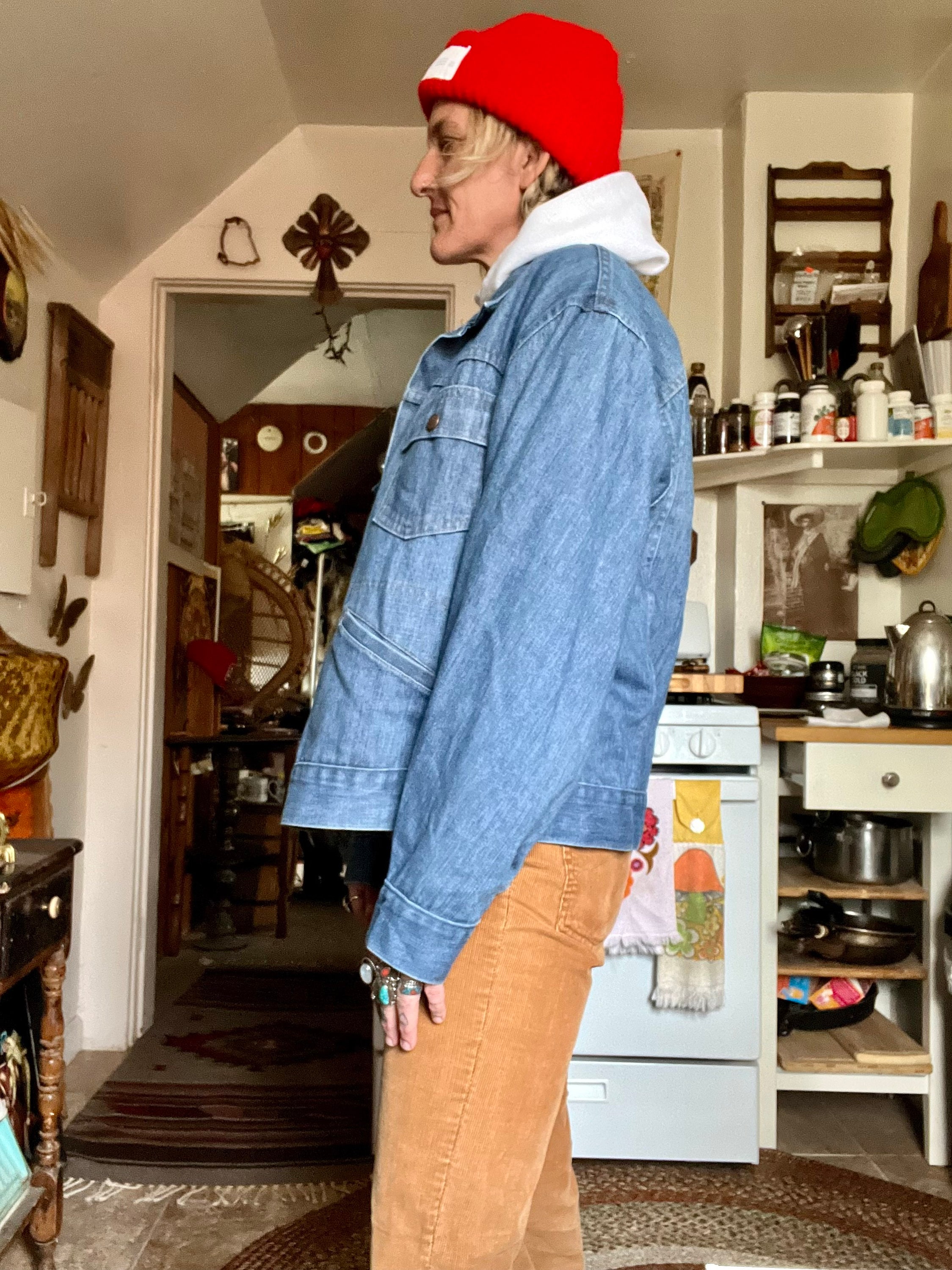 JCPENNEY 1970s Vintage Retro Denim Trucker Jean Jacket Mens or Womens Size Medium large Etsy Israel