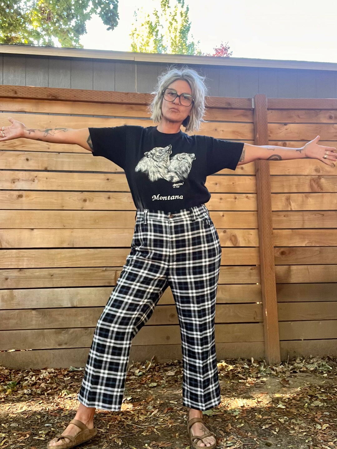 Black Label Levi's Big E 1960's/70's Plaid Golf Gentleman Trouser