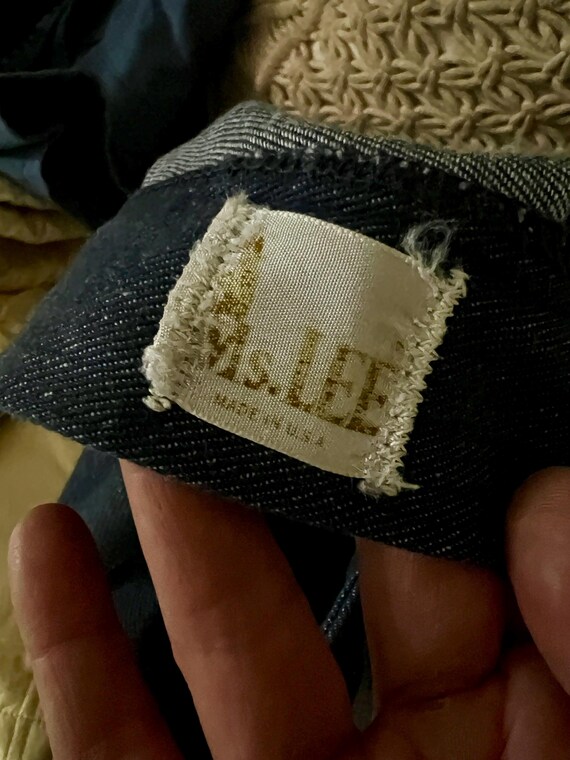 MS LEE 1970’s vintage high waisted flared denim j… - image 10