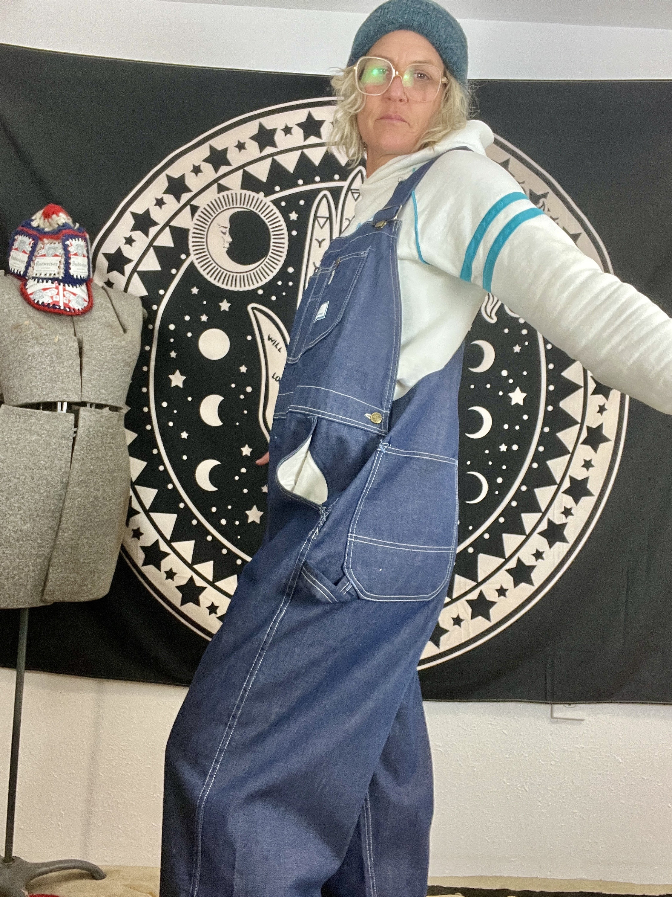 SEARS アメリカ　オーバーオール　ヴィンテージ 60年代製シアーズ デニムオーバーオール デッドストック