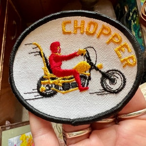 Rad 1970’s vintage chopper motorcycle patch!