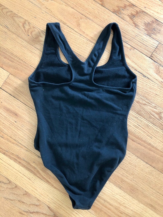 Vintage Pro spirit 1980’s/90’s black bodysuit/leo… - image 5