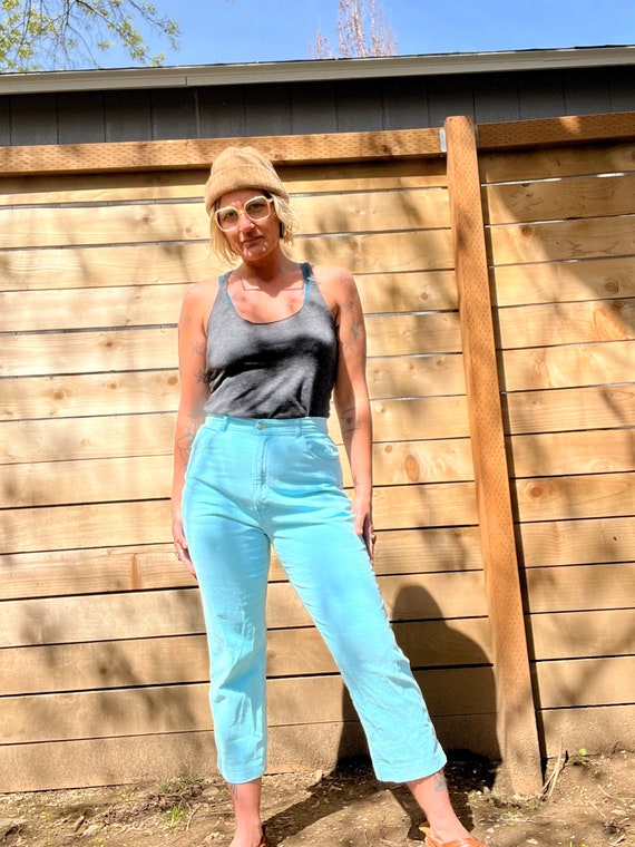 1980’s vintage Gitano seafoam corduroy pants women