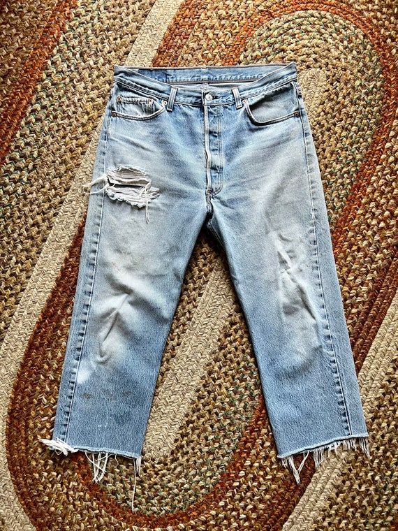 Perfect 1990’s Levi 501’s mens or women’s size 33w - image 7