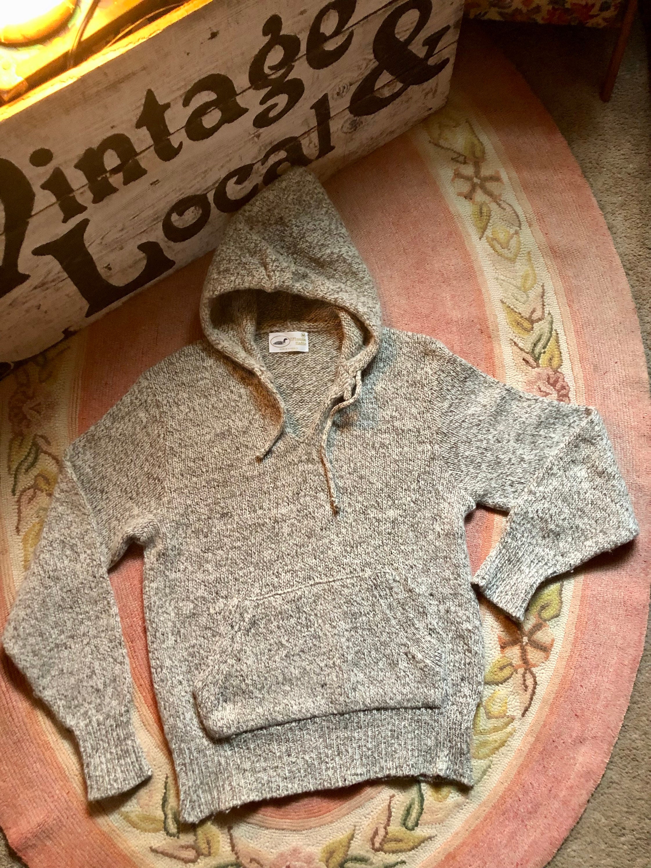Amazing 1980's Vintage Winona Knits Wool Hooded Sweater Mens Amazing 1980's Vintage Winona Knits Wool Hooded Sweater Mens