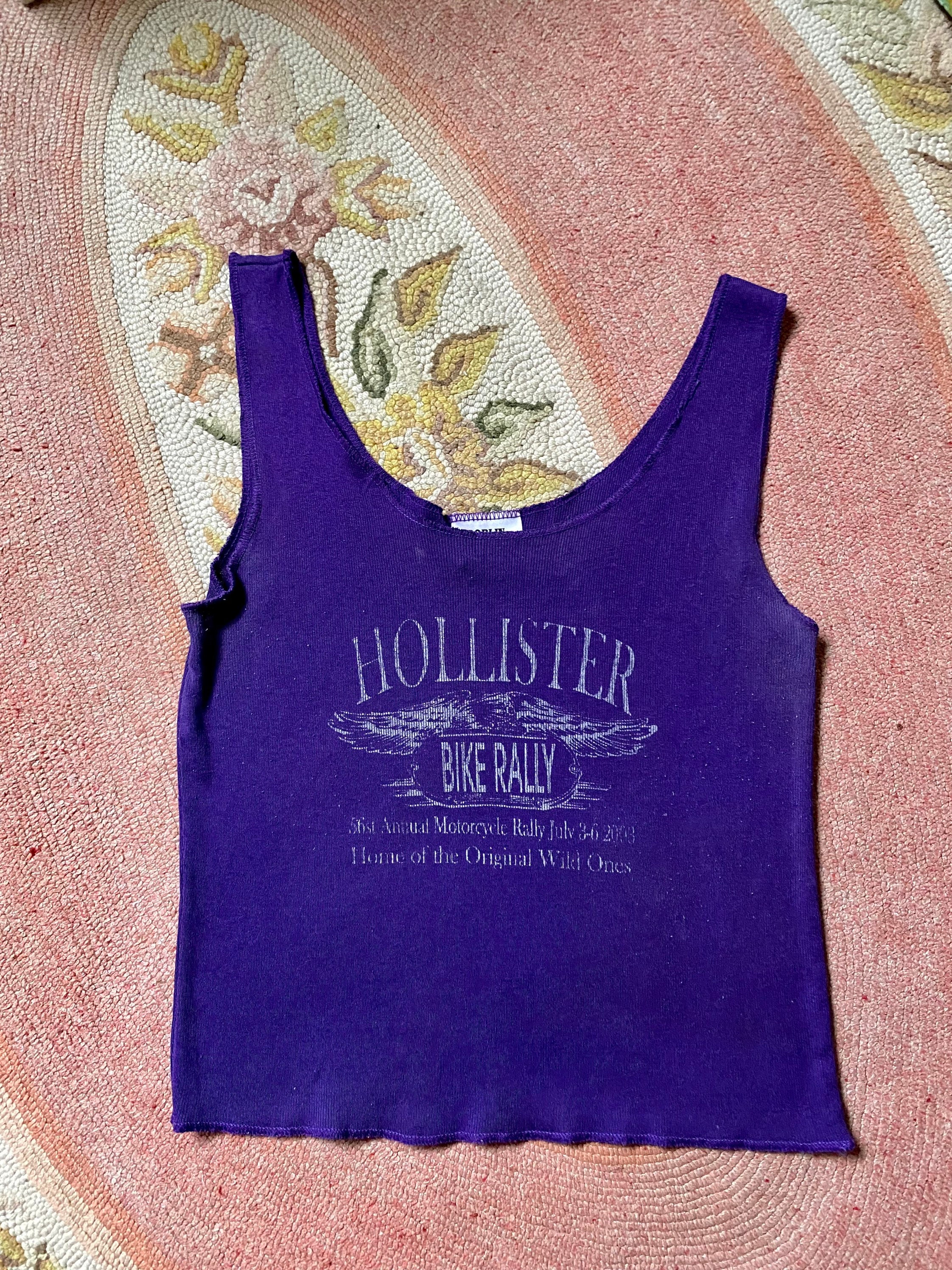 Vintage Y2K Hollister motocicleta camiseta sin mangas Etsy España