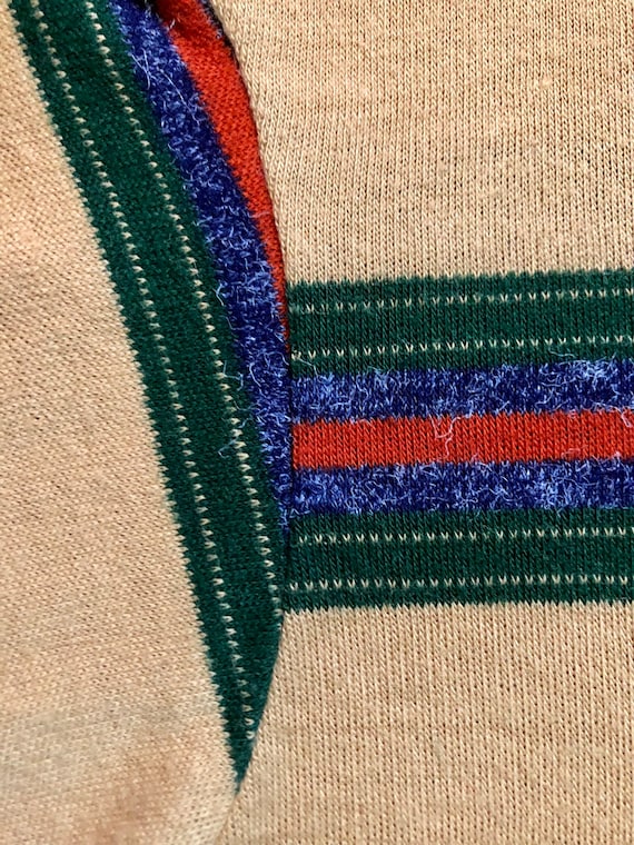 60's/70's Red Turtleneck Maxi with Tapestry Bottom