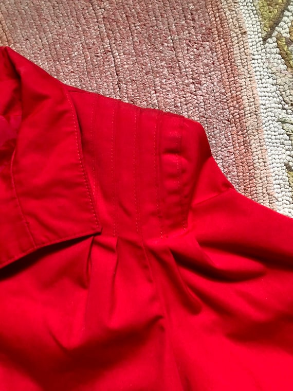 Nordstrom’s vintage 1980’s cherry red bolero jack… - image 2