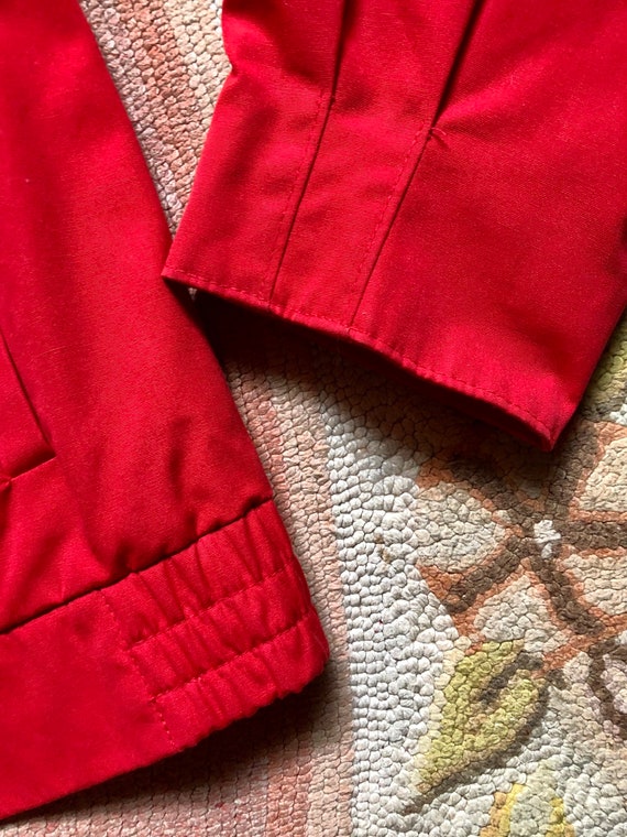 Nordstrom’s vintage 1980’s cherry red bolero jack… - image 3