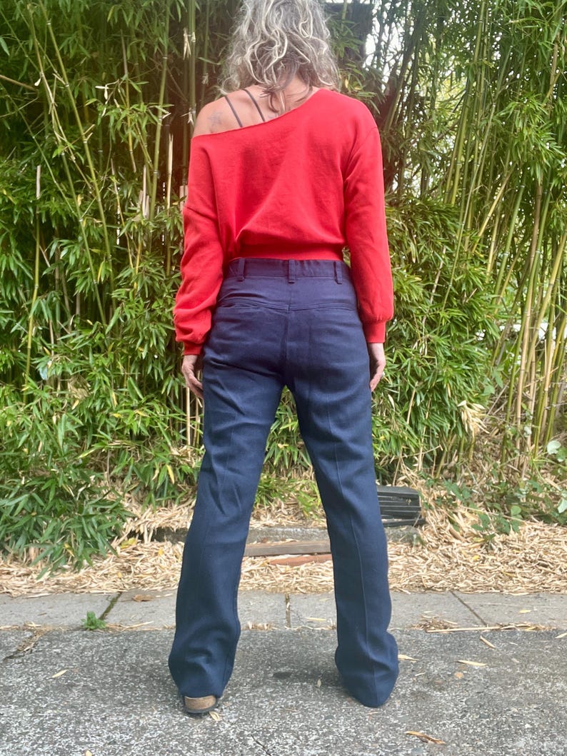 LEE fastback vintage 1970’s flared/bootcut trouser pants men’s or women’s size 31 waist image 9