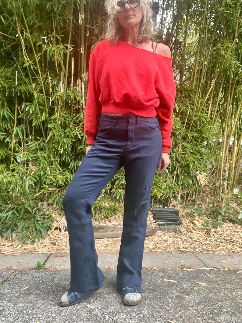 LEE fastback vintage 1970’s flared/bootcut trouser pants men’s or women’s size 31 waist image 8