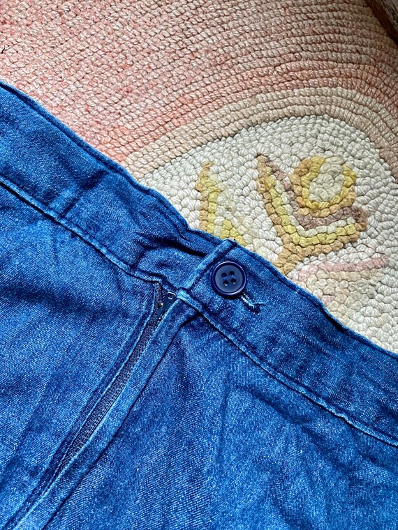 Jupe Longue En Jean Vintage Spiegel - Taille 5-6 (équivalent 32) - Coton 100% - Occasion TB