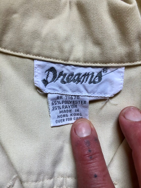 Dreams 1980’s vintage beige boho preppy dress wom… - image 5