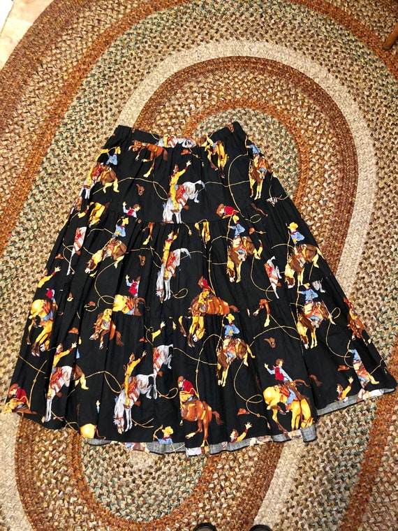 Amazing vintage 1980’s/90’s cowgirl print western