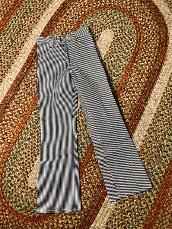 Wrangler 1970’s deadstock hickory striped western… - image 1