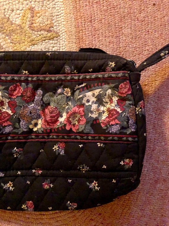 Adorable 1980’s vintage floral quilted cotton pur… - image 6