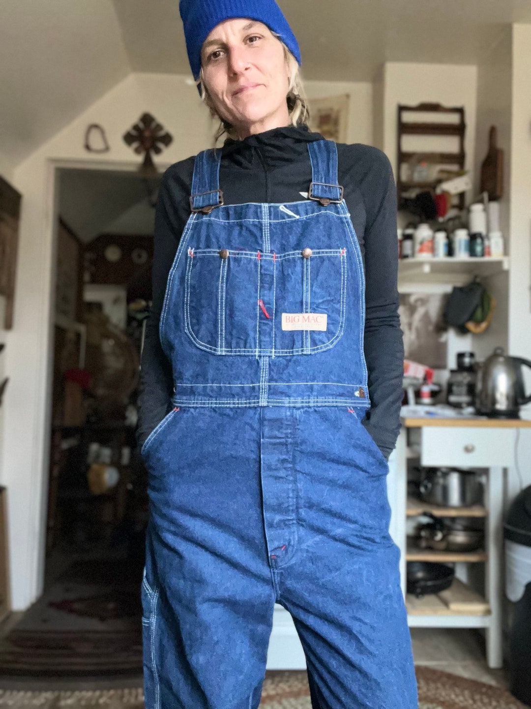 Rad 1980s Vintage Big Mac Jcpenny Indigo Denim Overalls - Etsy Denmark