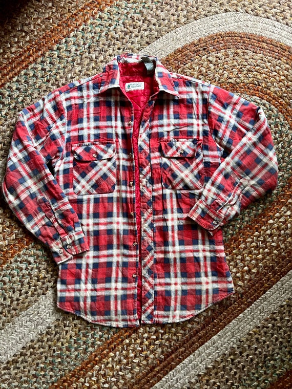 1980’s/1990’s vintage quilted plaid Northern Terr… - image 7