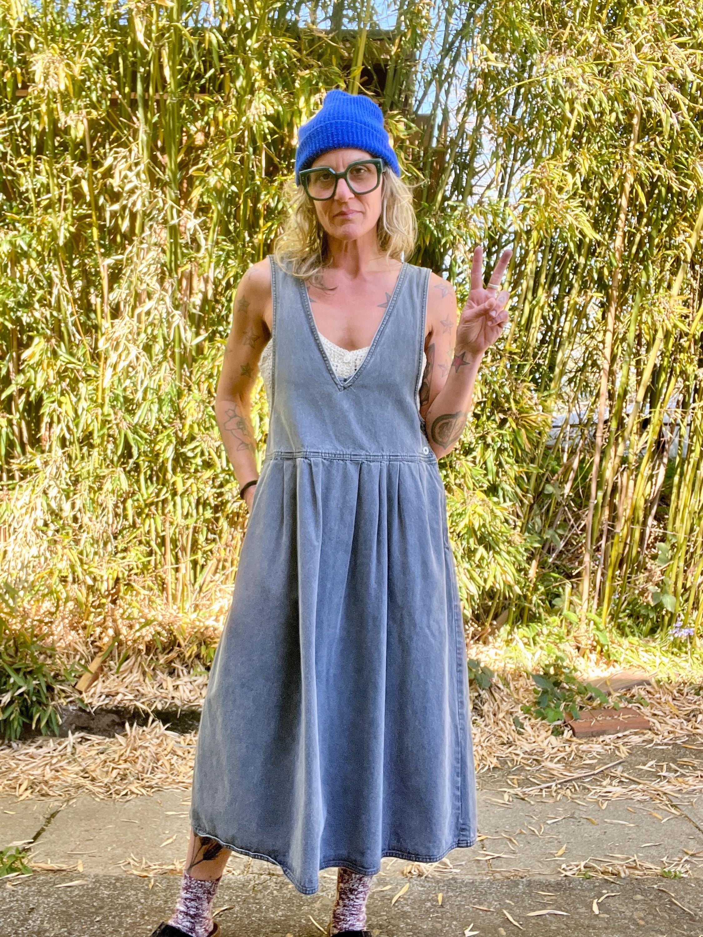 woolrich denim dress Vintage Woolrich Long Denim Dress Womens Button Front 100% Cotton Size Medium
