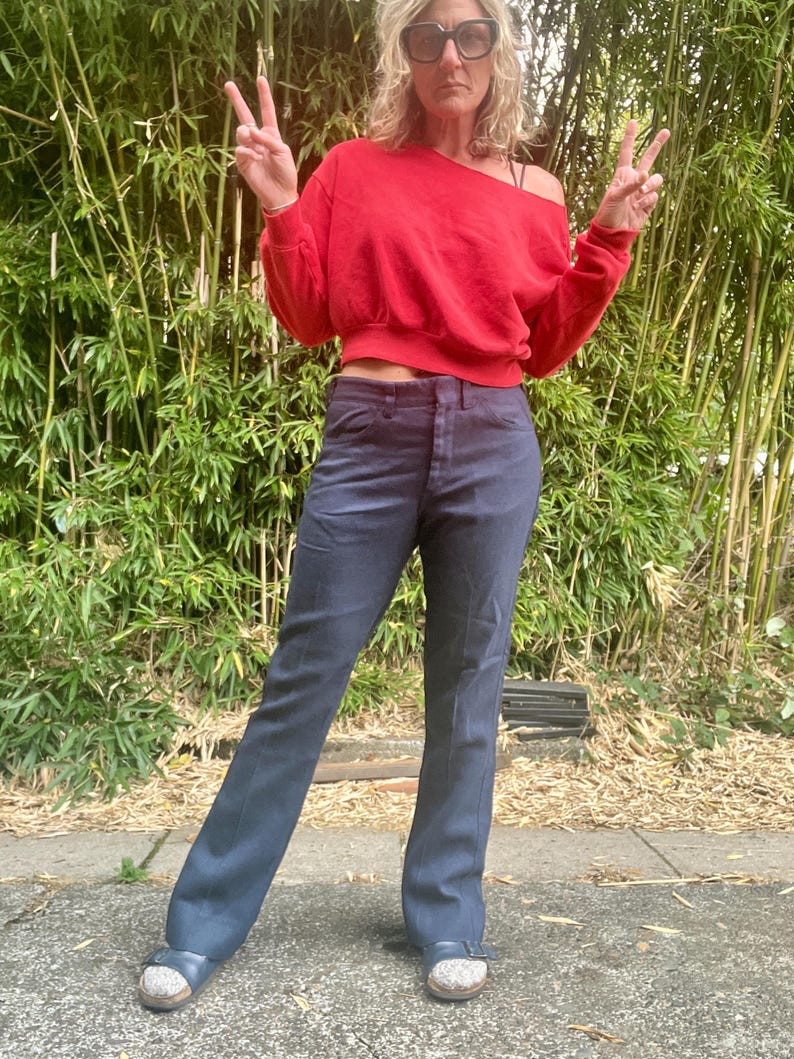 LEE fastback vintage 1970’s flared/bootcut trouser pants men’s or women’s size 31 waist image 7