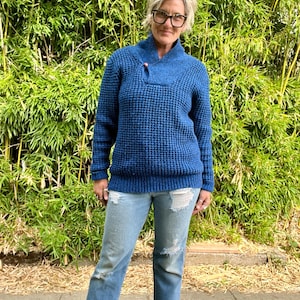 Woolrich 1980’s vintage wool cowl neck pullover cardigan sweater mens or women’s size large