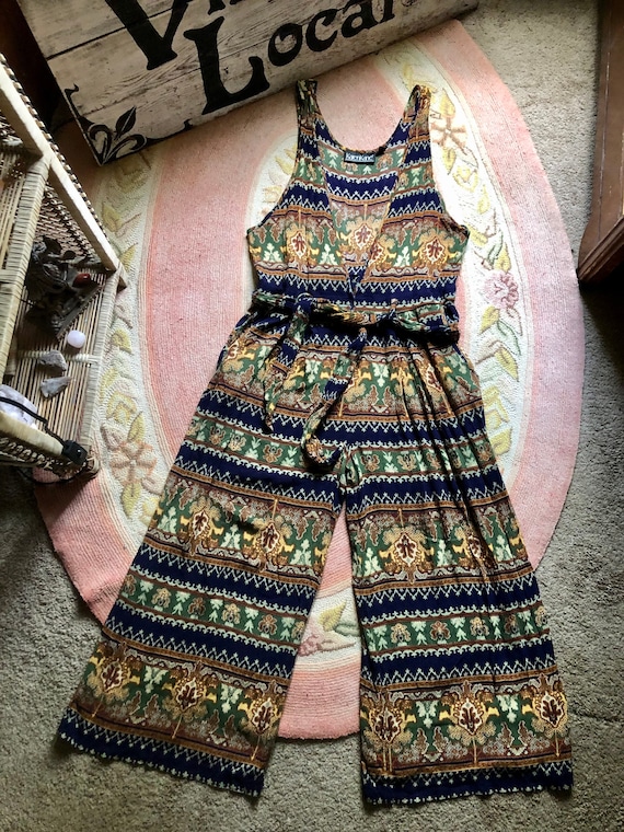 Karen Kane 1990’s vintage palazzo tribal boho crin