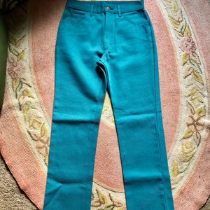 1970’s LEE vintage  Union made never worn green jeans/trousers mens or women’s size small ( 28 in waist )
