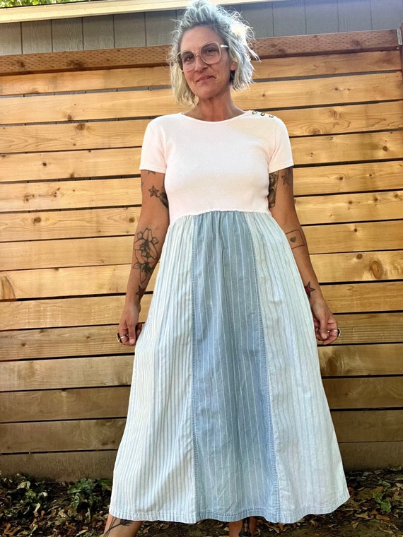 1990’s Liz wear vintage cotton dress womens size … - image 1