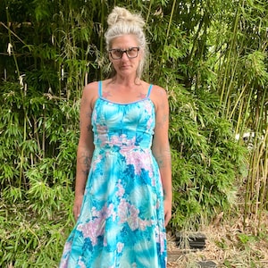 1950’s/60’s vintage floral tank dress women’s size small/medium