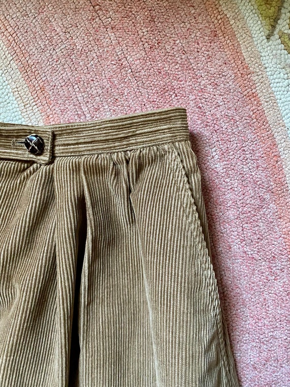 1980’s vintage Weathervane tan corduroy prairie skirt… - Gem