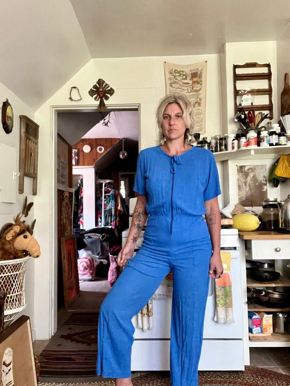 Verleden haspel Associëren Killer 1970's vintage badstof jumpsuit dames maat - Etsy Nederland