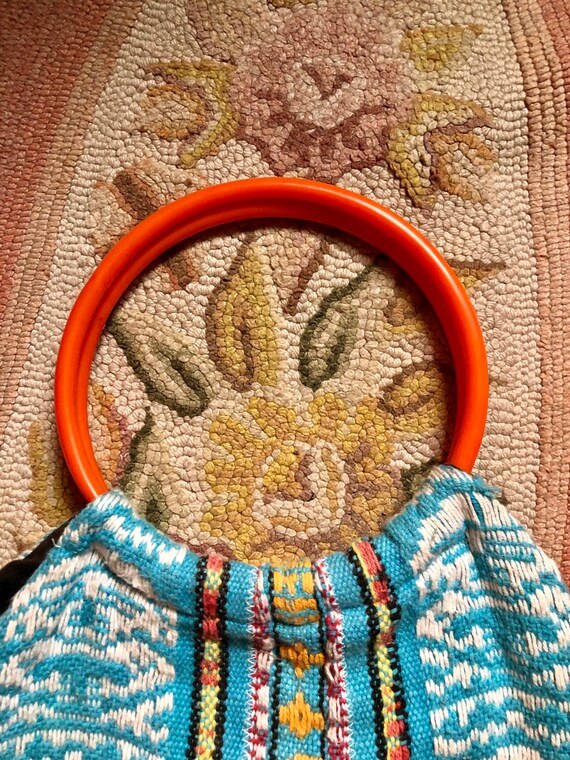 Adorable 1970’s vintage boho hippie tapestry hand… - image 2