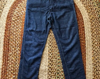 Wrangler vintage 1960’s sanforized dark denim western women’s jeans size 30 ( small )