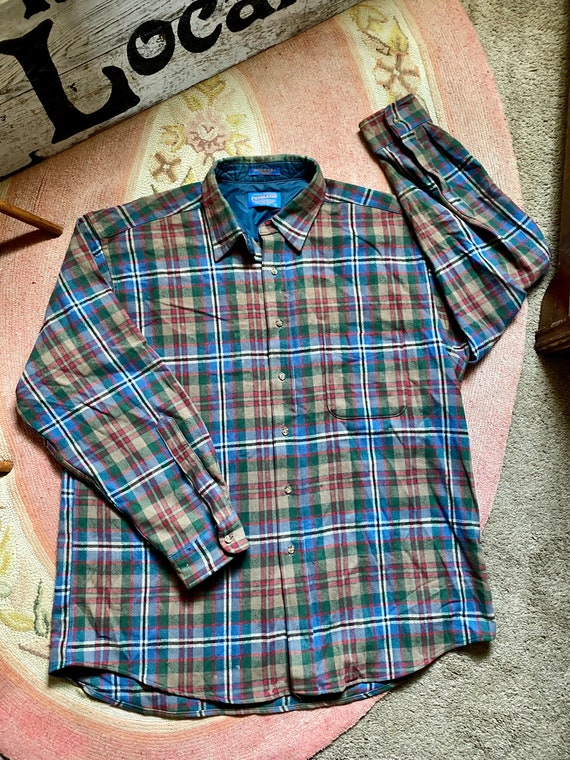 1980’s vintage mens wool Pendleton button up size 