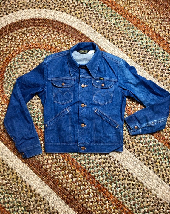 1970’s maverick vintage denim trucker jacket mens