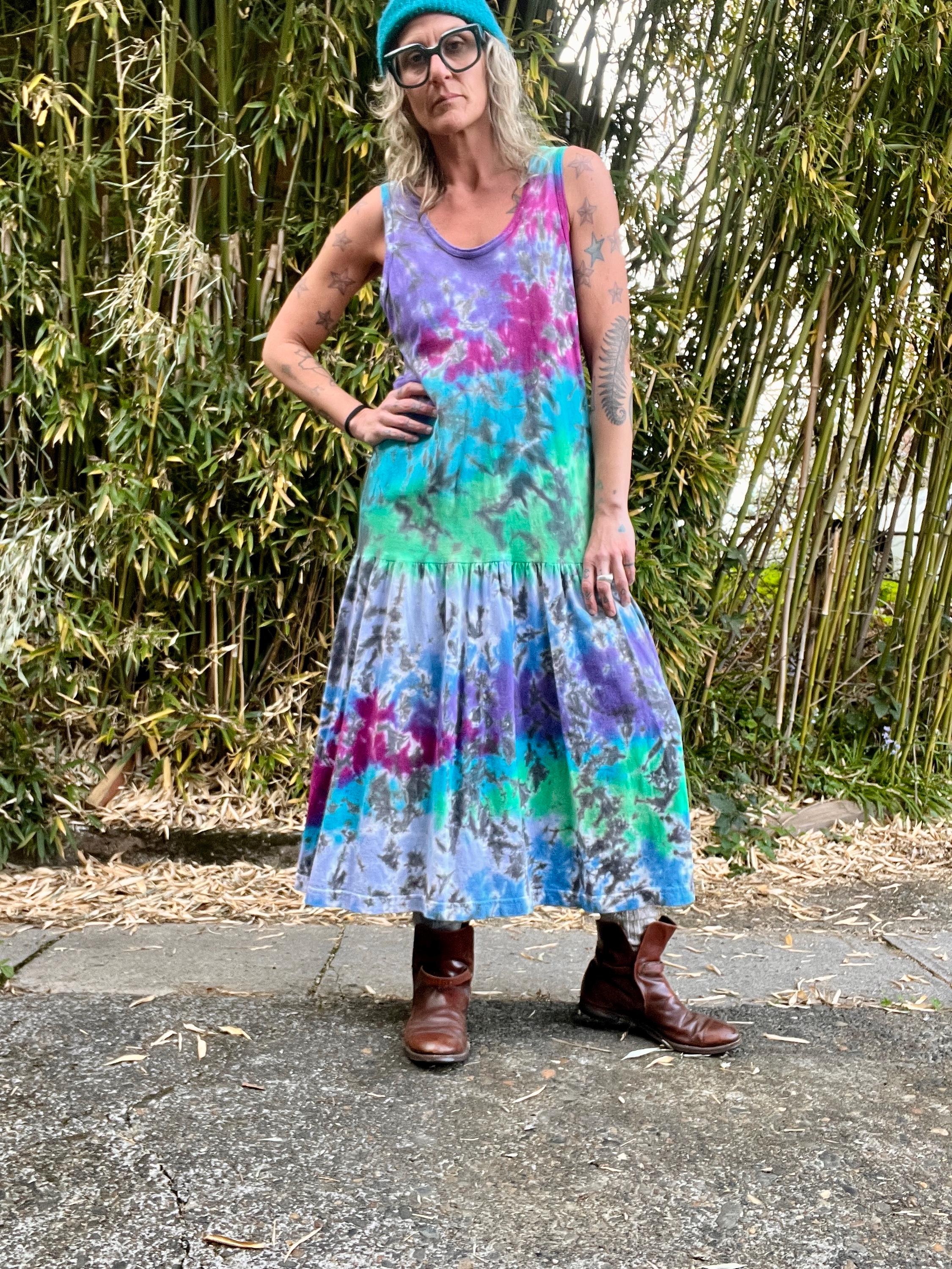 90s Tie Dye Dress