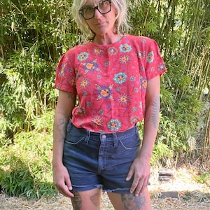 Diversity 1990’s vintage celestial print women’s top size M