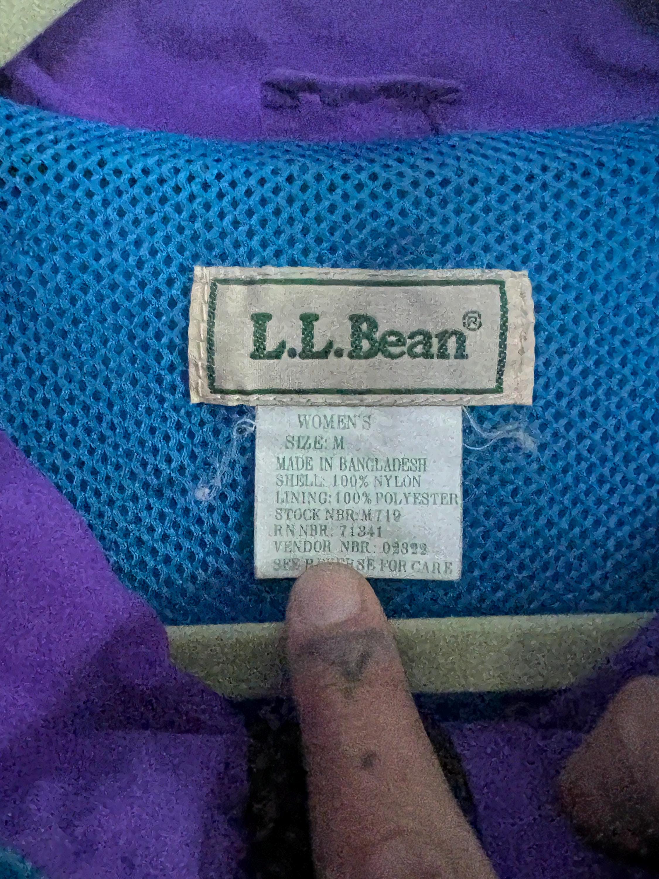 LL BEAN 1990's/y2k Vintage Windbreaker Jacket Women's Size Medium