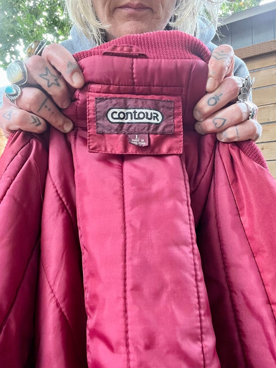 1980’s vintage Contour puffed bomber jacket mens … - image 7