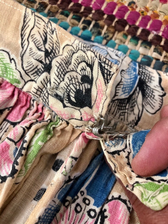Handmade 1970’s vintage floral pleated skirt wome… - image 4