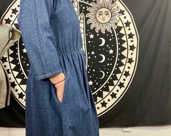 women's denim western dress with floral embroidery reviews Stetson Blue Denim Flower Embroidery Women's Shirt Dress