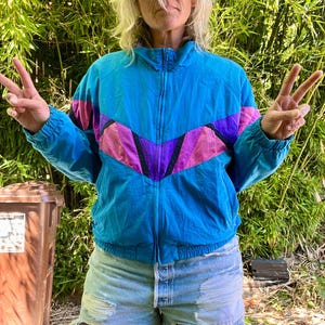 LL BEAN 1990’s/Y2K vintage windbreaker jacket women’s size medium