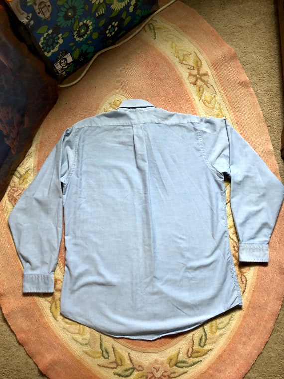 LL Bean vintage 1980’d chambray button up mens or… - image 9