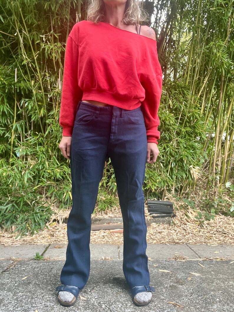 LEE fastback vintage 1970’s flared/bootcut trouser pants men’s or women’s size 31 waist image 3